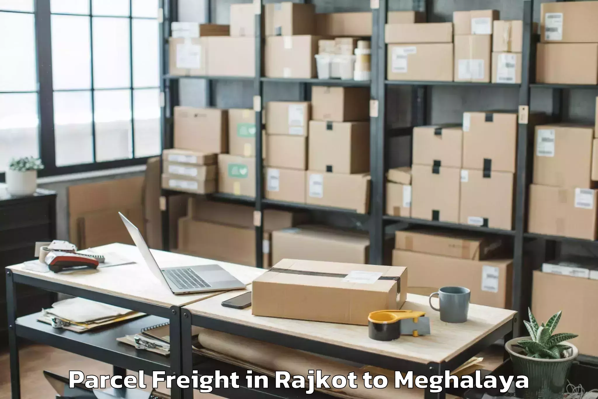 Book Rajkot to Ranikor Parcel Freight Online